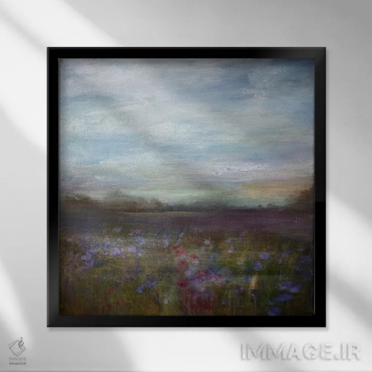 تابلو چمنزار اثر سیمپوزیوم دیزاین (استودیوی طراحی) - نمای قابدار مشکی