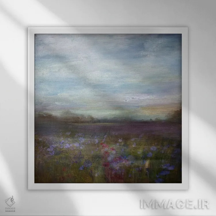 تابلو چمنزار اثر سیمپوزیوم دیزاین (استودیوی طراحی) - نمای قابدار سفید