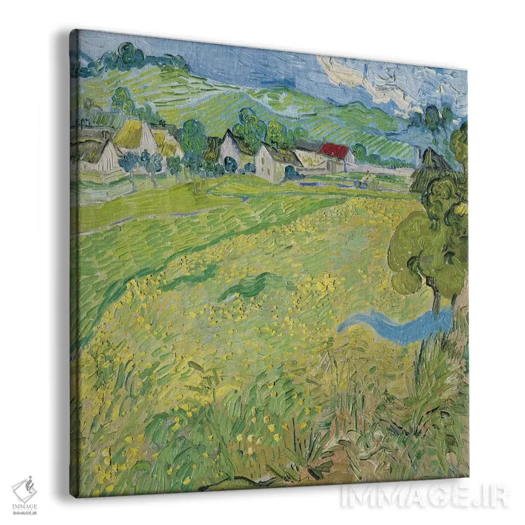 تابلو وسنو در اوور اثر ونسان ون گوگ (نقاش مشهور هلندی پستامپرسیونیسم) - نمای پرسپکتیو محصول