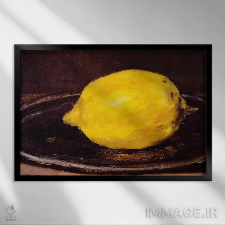 تابلو لیمو اثر ادوارد مانه (نقاش معروف فرانسوی) - نمای قابدار مشکی