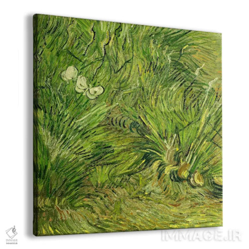 تابلو دو پروانه سفید اثر ونسان ون گوگ (نقاش مشهور هلندی پستامپرسیونیسم) - نمای پرسپکتیو محصول
