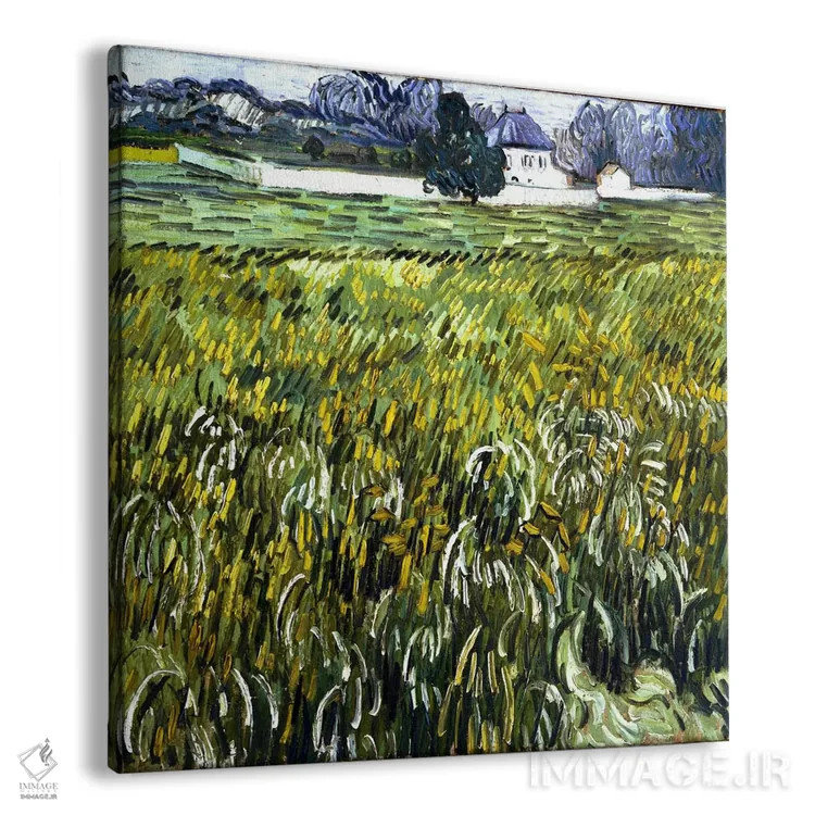 تابلو خانهای در اوور اثر ونسان ون گوگ (نقاش مشهور هلندی پستامپرسیونیسم) - نمای پرسپکتیو محصول