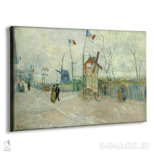 تابلو بنبست دو برادر (عنوان فرانسوی) اثر ونسان ون گوگ (نقاش مشهور هلندی پستامپرسیونیسم) - نمای پرسپکتیو محصول