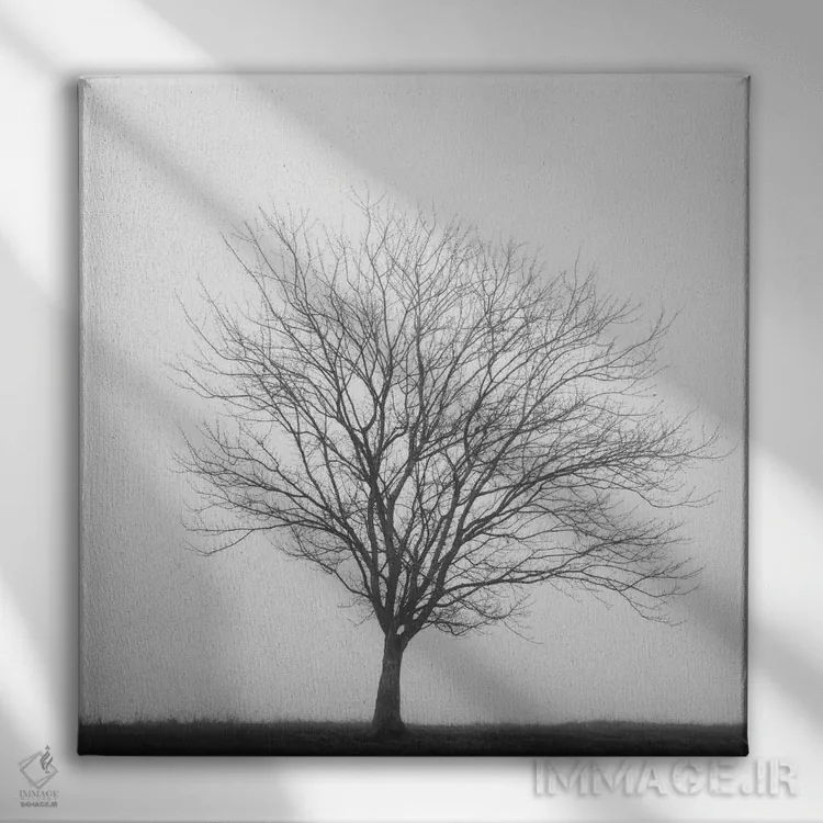 تابلو سهگانهٔ زمستانی ۲ اثر عکاسی نیکلاس بل - نمای روبهرو روی دیوار