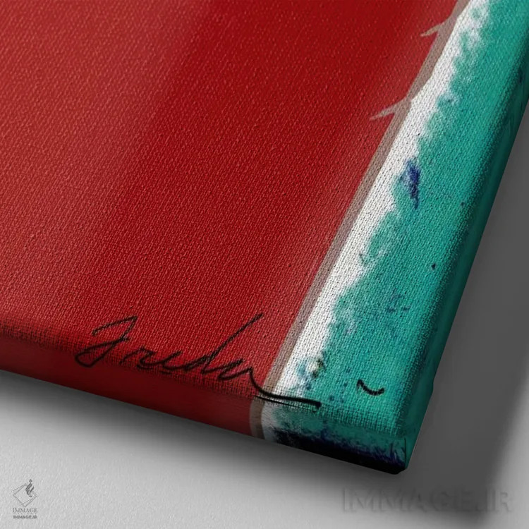 تابلو جرعهٔ بزرگ اثر آنتونی فردا - نمای نزدیک بافت بوم