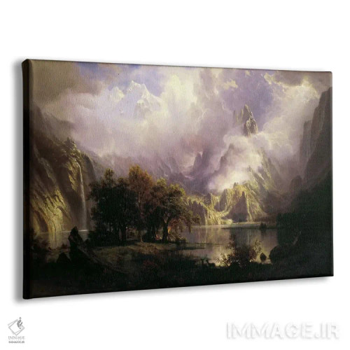 تابلو نمای کوههای راکی اثر آلبرت بیرشتات (نقاش منظره آمریکایی) - نمای پرسپکتیو محصول