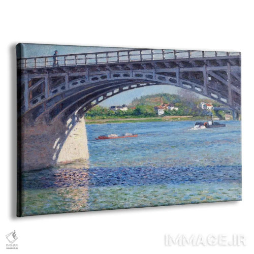 تابلو پل آرژانتوی و رود سن اثر گوستاو کایبوت - نمای پرسپکتیو محصول