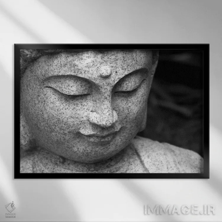 تابلو بودای چینی اثر هنرمند ناشناس - نمای قابدار مشکی