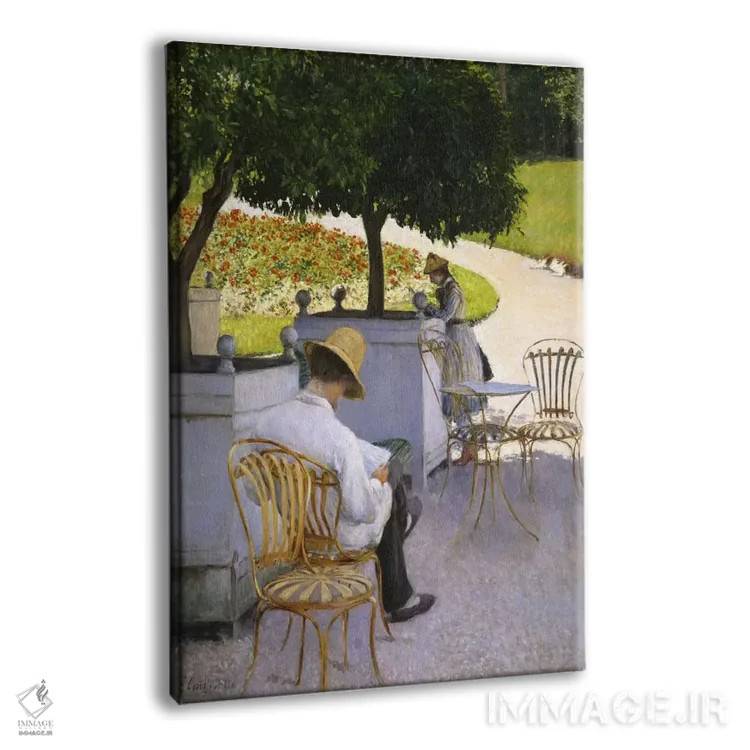 تابلو درختان پرتقال اثر گوستاو کایبوت - نمای پرسپکتیو محصول