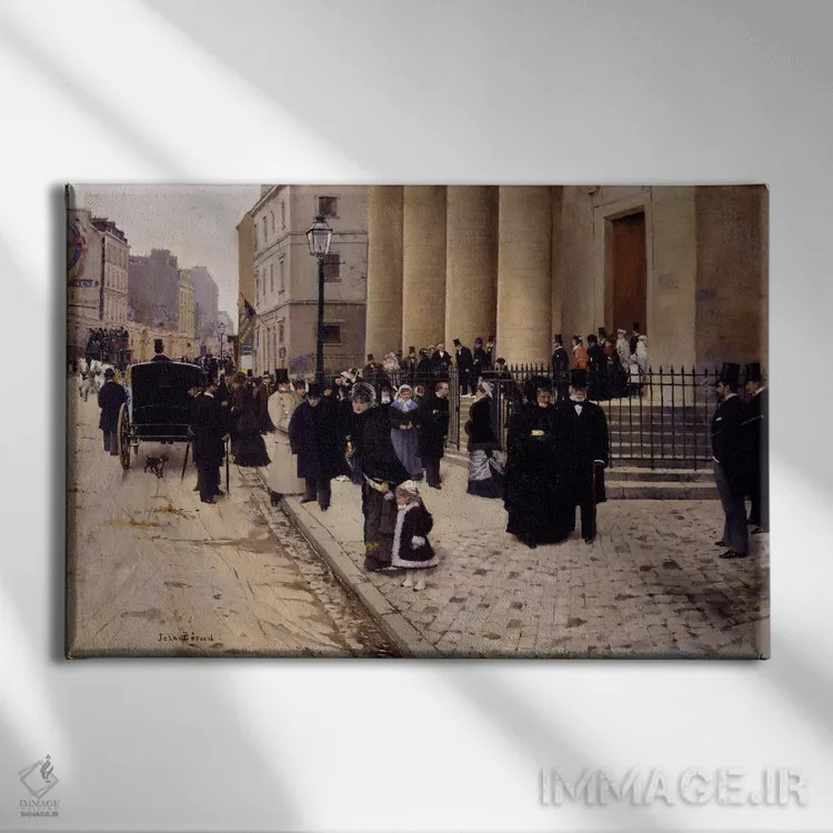 تابلو کلیسای سن فیلیپ دو روله (پاریس) اثر ژان بورو - نمای روبهرو روی دیوار