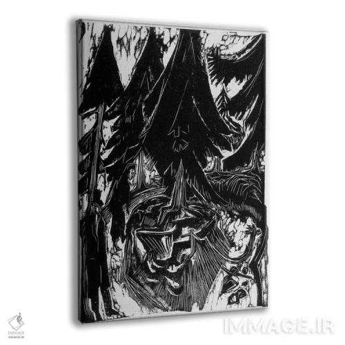 تابلو پیادهروی در آسایشگاه (۱۹۱۶) اثر ارنست لودویگ کیرشنر (نقاش اکسپرسیونیست آلمانی) - نمای پرسپکتیو محصول