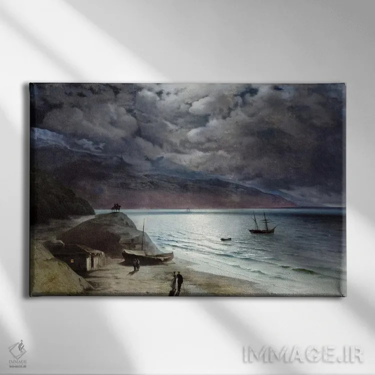 تابلو شب در گورزوف اثر ایوان آیوازوفسکی - نمای روبهرو روی دیوار