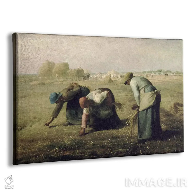 تابلو خوشهچینان اثر ژان فرانسوا میه - نمای پرسپکتیو محصول