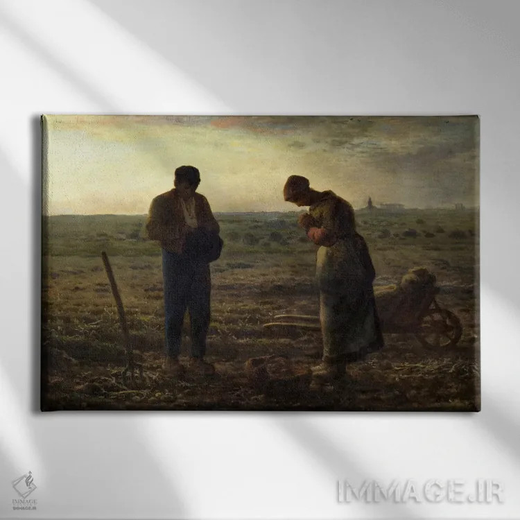 تابلو فرشته (اندازه دعا) اثر ژان فرانسوا میه - نمای روبهرو روی دیوار