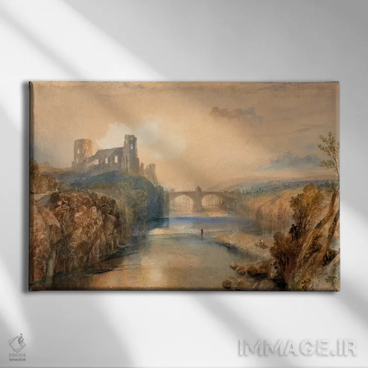 تابلو قلعهٔ برنارد اثر جی.ام.دبلیو. ترنر (نقاش بزرگ انگلیسی) - نمای روبهرو روی دیوار