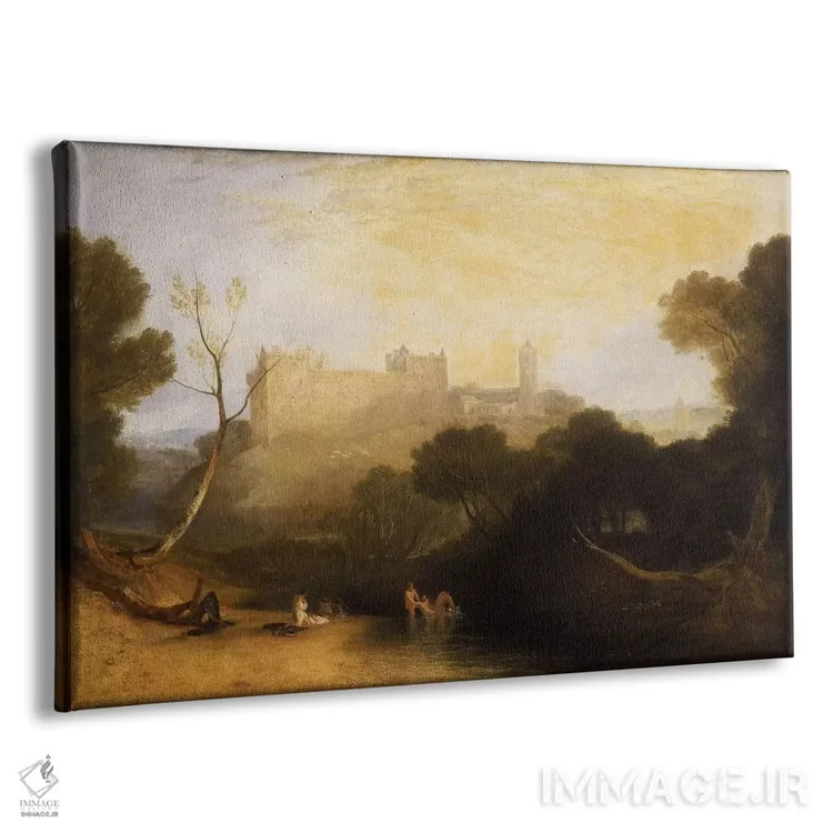 تابلو کاخ لیلِتگُو (اسکاتلند) اثر جی.ام.دبلیو. ترنر (نقاش بزرگ انگلیسی) - نمای پرسپکتیو محصول