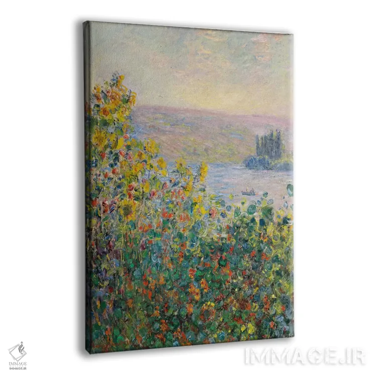 تابلو تختگلها در وتوی اثر کلود مونه (نقاش معروف فرانسوی) - نمای پرسپکتیو محصول