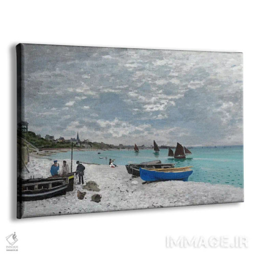 تابلو ساحل سن-آدرِس اثر کلود مونه (نقاش معروف فرانسوی) - نمای پرسپکتیو محصول