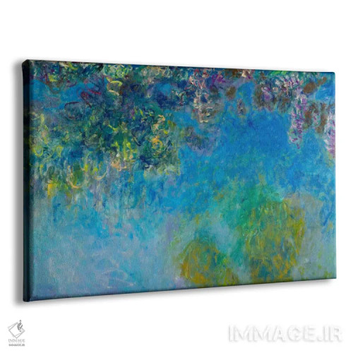 تابلو ویستریا (نوعی گل) اثر کلود مونه (نقاش معروف فرانسوی) - نمای پرسپکتیو محصول