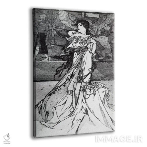 تابلو تصویری از راما (۱۸۹۸) اثر آلفونس موخا (هنرمند آرت نووی چک) - نمای پرسپکتیو محصول