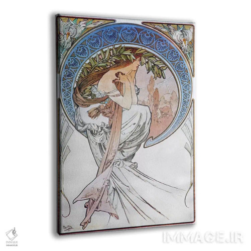 تابلو شعر، ۱۸۹۸ (شماره ۲) اثر آلفونس موخا (هنرمند آرت نووی چک) - نمای پرسپکتیو محصول