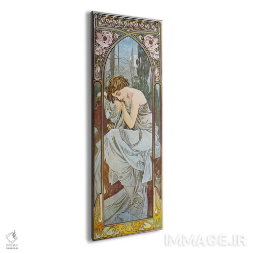 تابلو خواب شبانه، ۱۸۹۹ اثر آلفونس موخا (هنرمند آرت نووی چک) - نمای پرسپکتیو محصول