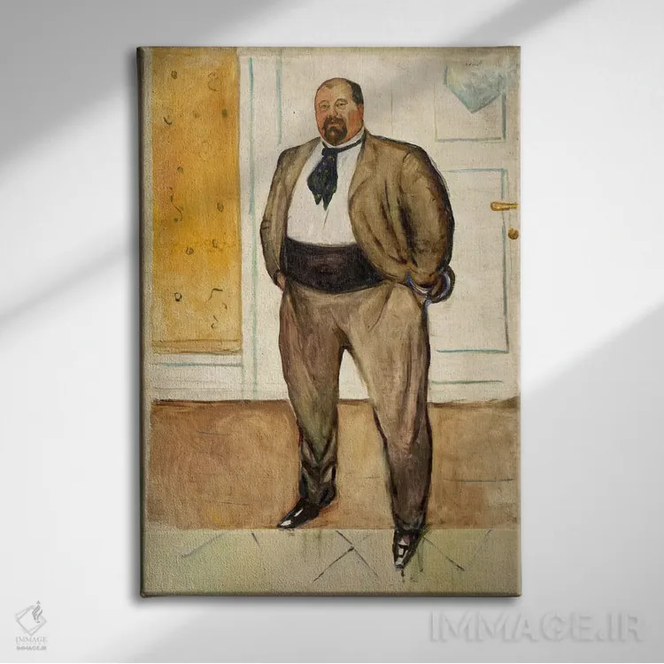 تابلو کنسول کریستن سندبرگ، ۱۹۰۱ اثر ادوارد مونک (نقاش نروژی) - نمای روبهرو روی دیوار