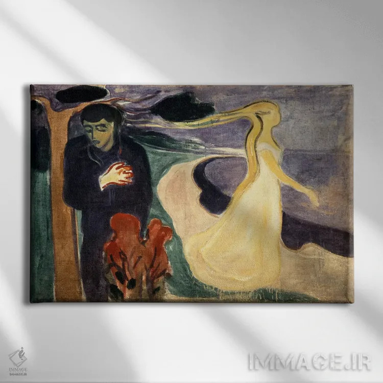 تابلو جدایی، ۱۹۰۰ اثر ادوارد مونک (نقاش نروژی) - نمای روبهرو روی دیوار
