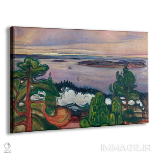 تابلو دود قطار، ۱۹۰۰ اثر ادوارد مونک (نقاش نروژی) - نمای پرسپکتیو محصول