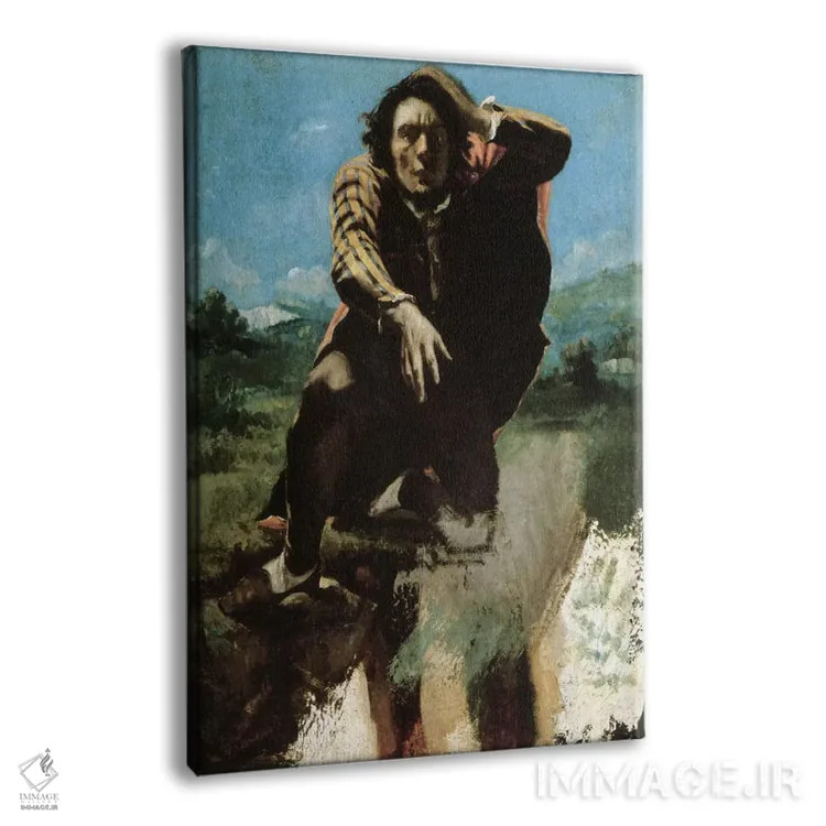 تابلو مردی که با ترس دیوانه شد، ۱۸۴۴ اثر گوستاو کوربه - نمای پرسپکتیو محصول
