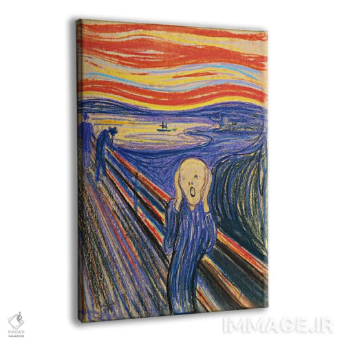 تابلو جیغ، ۱۸۹۵ (پاستل روی مقوا) اثر ادوارد مونک (نقاش نروژی) - نمای پرسپکتیو محصول