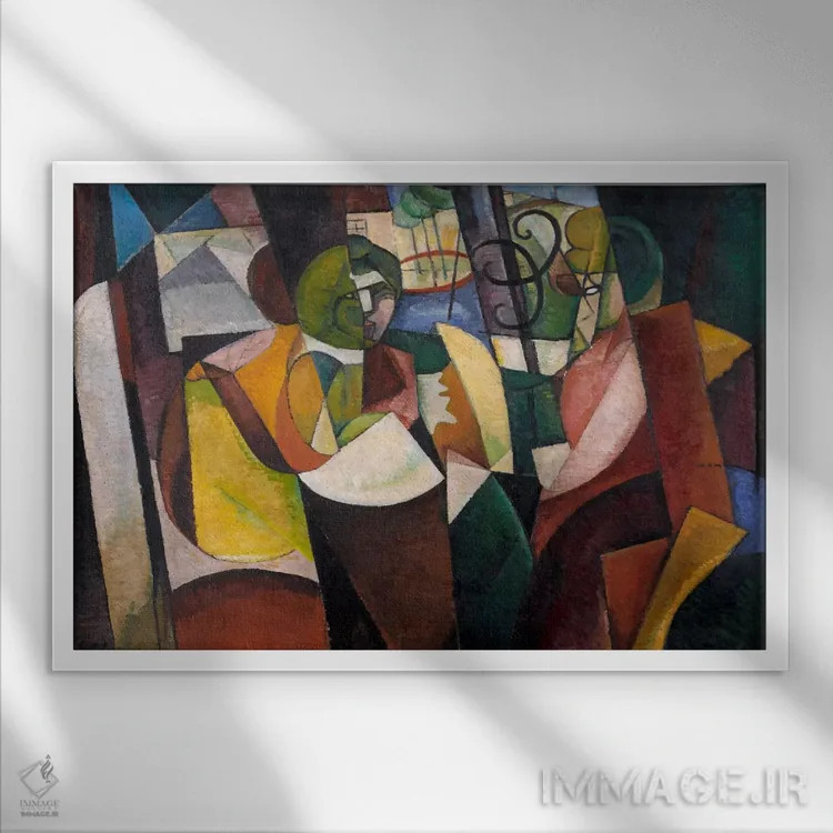 تابلو متزنگر، کوبیسم و پس از آن (جنبش هنری) اثر آلبرت گلیزا - نمای قابدار سفید