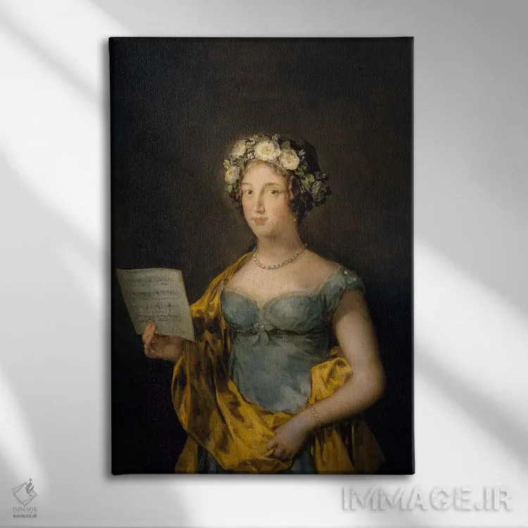 تابلو دوشس آبرانتس، ۱۸۳۸ اثر فرانسیسکو گویا (نقاش و چاپگر اسپانیایی) - نمای روبهرو روی دیوار