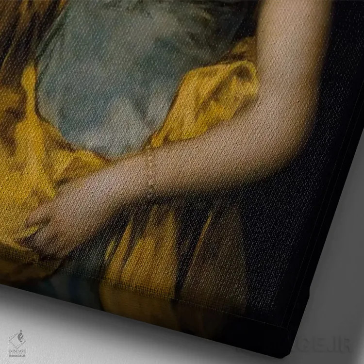 تابلو دوشس آبرانتس، ۱۸۳۸ اثر فرانسیسکو گویا (نقاش و چاپگر اسپانیایی) - نمای نزدیک بافت بوم