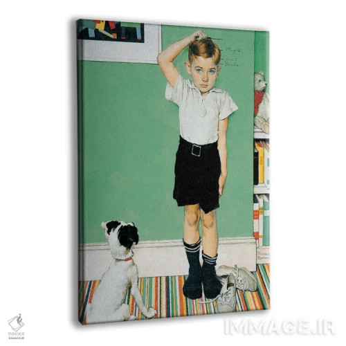 تابلو او قدبلندتر از پدرش خواهد شد اثر نورمن راکول - نمای پرسپکتیو محصول