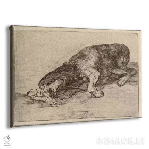 تابلو هیولای خشمگین، ۱۸۲۰ اثر فرانسیسکو گویا (نقاش و چاپگر اسپانیایی) - نمای پرسپکتیو محصول