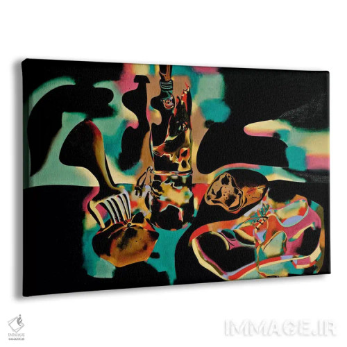 تابلو طبیعت بیجان با کفش کهنه، ۱۹۳۷ اثر خوان میرو - نمای پرسپکتیو محصول