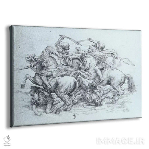 تابلو نبرد آنگیاری، ۱۵۰۵ اثر لئوناردو داوینچی (نقاش و مخترع ایتالیایی) - نمای پرسپکتیو محصول