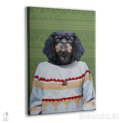 تابلو چاک، سگ اسپانیل کاوالیر کینگ چارلز اثر فایو بای فایو کالکتیو - نمای پرسپکتیو محصول