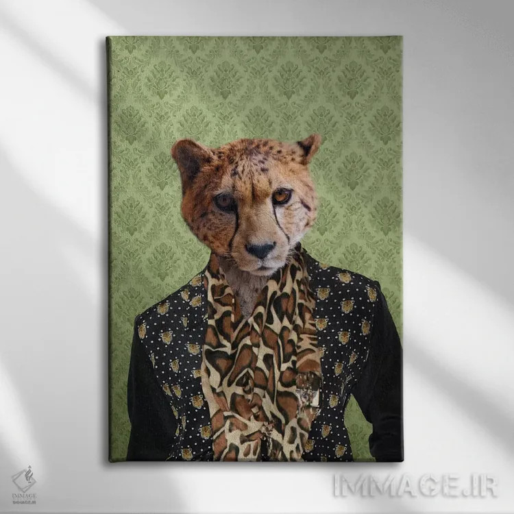 تابلو چیس، چیتا اثر فایو بای فایو کالکتیو - نمای روبهرو روی دیوار