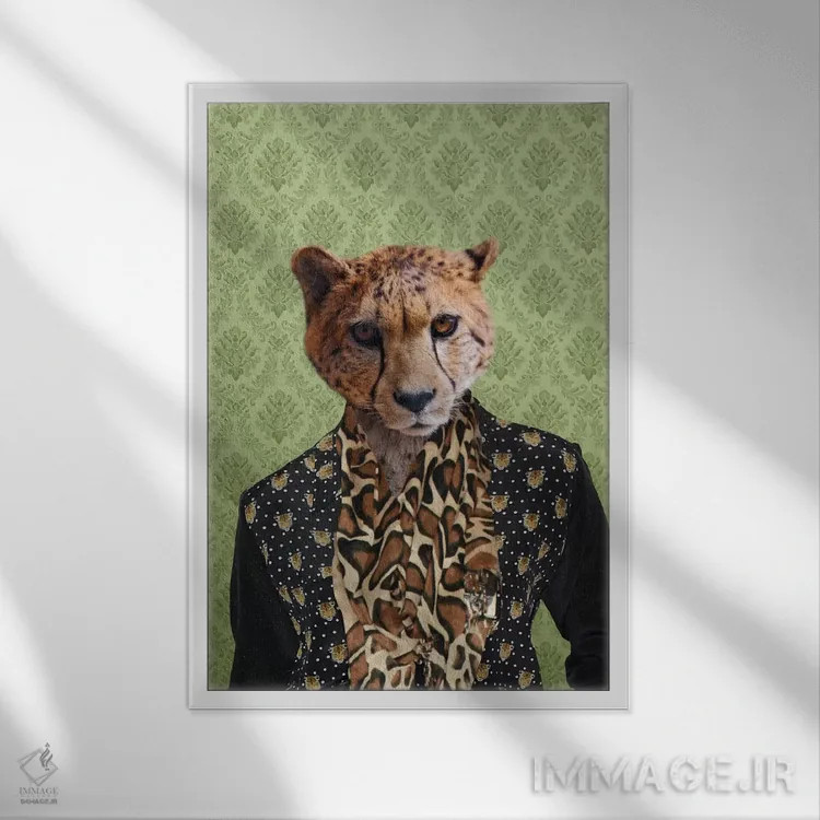 تابلو چیس، چیتا اثر فایو بای فایو کالکتیو - نمای قابدار سفید