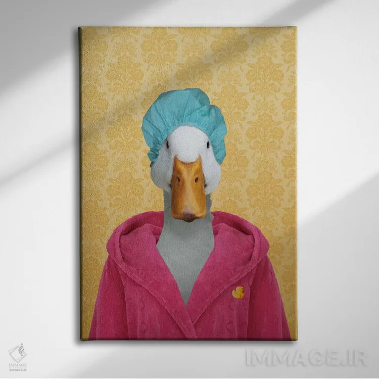 تابلو دروتی، اردک اثر فایو بای فایو کالکتیو - نمای روبهرو روی دیوار