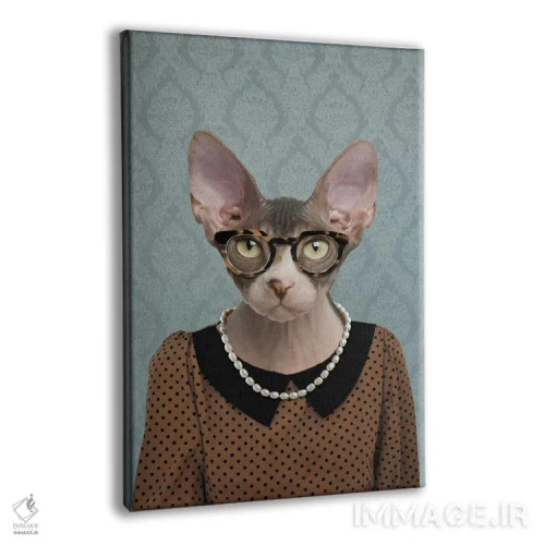 تابلو شلی، گربه اسفینکس اثر فایو بای فایو کالکتیو - نمای پرسپکتیو محصول