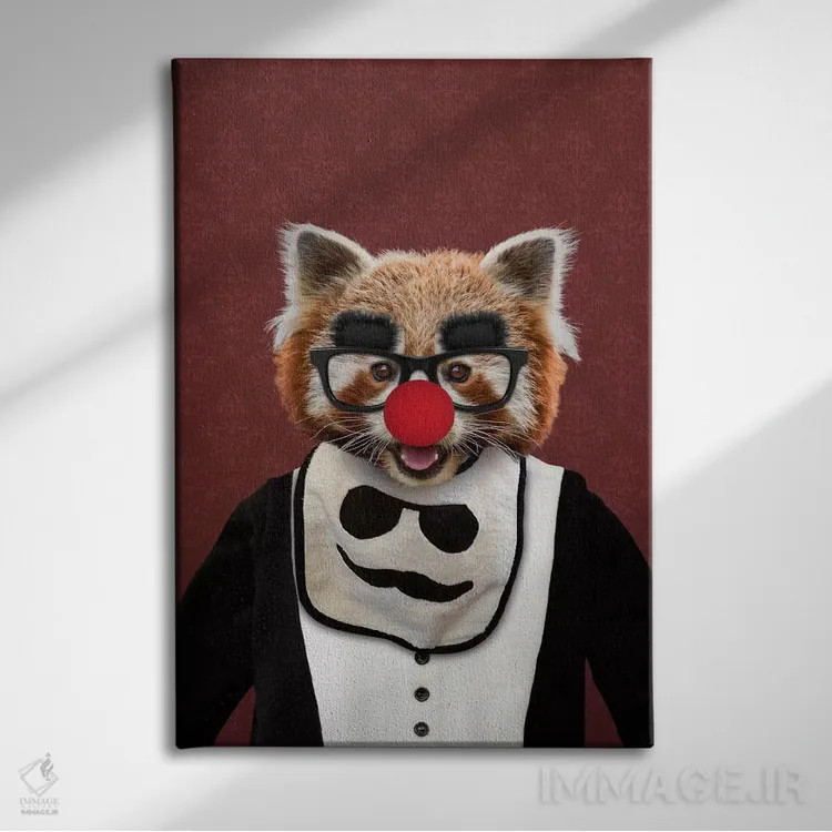 تابلو رد، پاندا قرمز اثر فایو بای فایو کالکتیو - نمای روبهرو روی دیوار