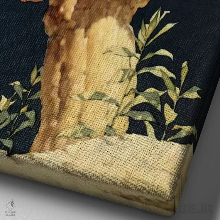 تابلو پسر ماهیگیر اثر نورمن راکول - نمای نزدیک بافت بوم