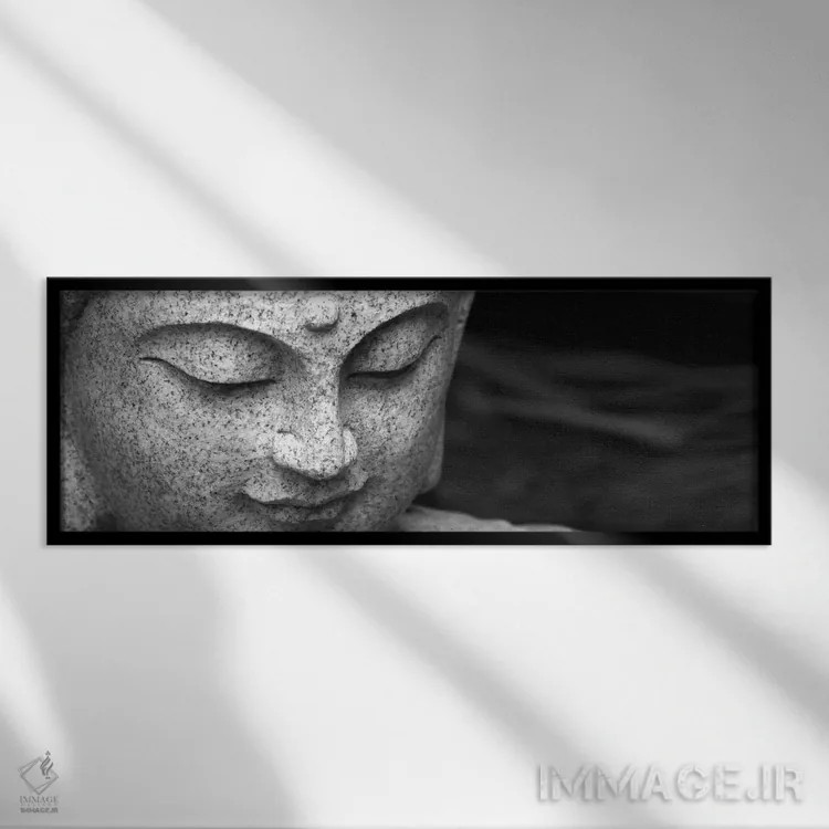 تابلو بودای چینی اثر هنرمند ناشناس - نمای قابدار مشکی