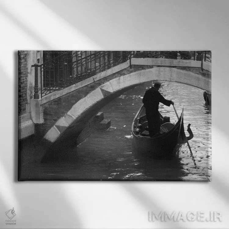 تابلو ونیز، ایتالیا اثر هنرمند ناشناس - نمای روبهرو روی دیوار
