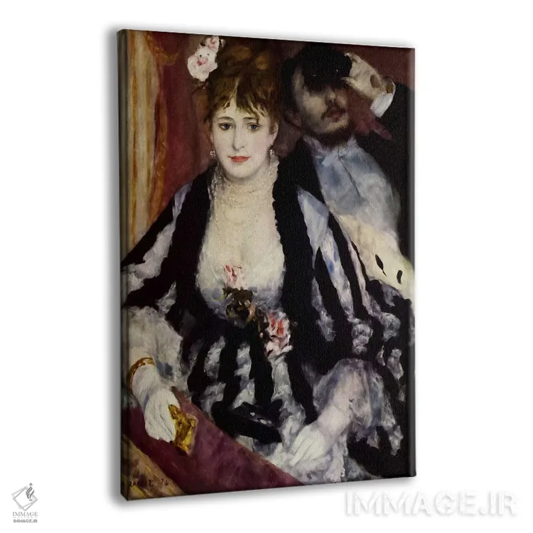 تابلو جعبهٔ تئاتر (لا لوژ) اثر پیر-اوگوست رنوار - نمای پرسپکتیو محصول