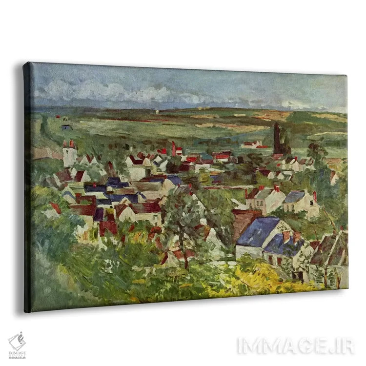 تابلو نمای آوِر (شهر فرانسه) اثر پل سزان - نمای پرسپکتیو محصول
