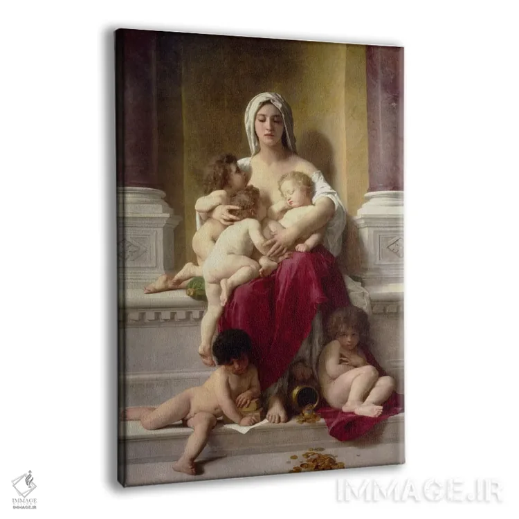 تابلو نیکوکاری اثر ویلیام-آدولف بوگرئو (نقاش آکادمیک فرانسوی) - نمای پرسپکتیو محصول